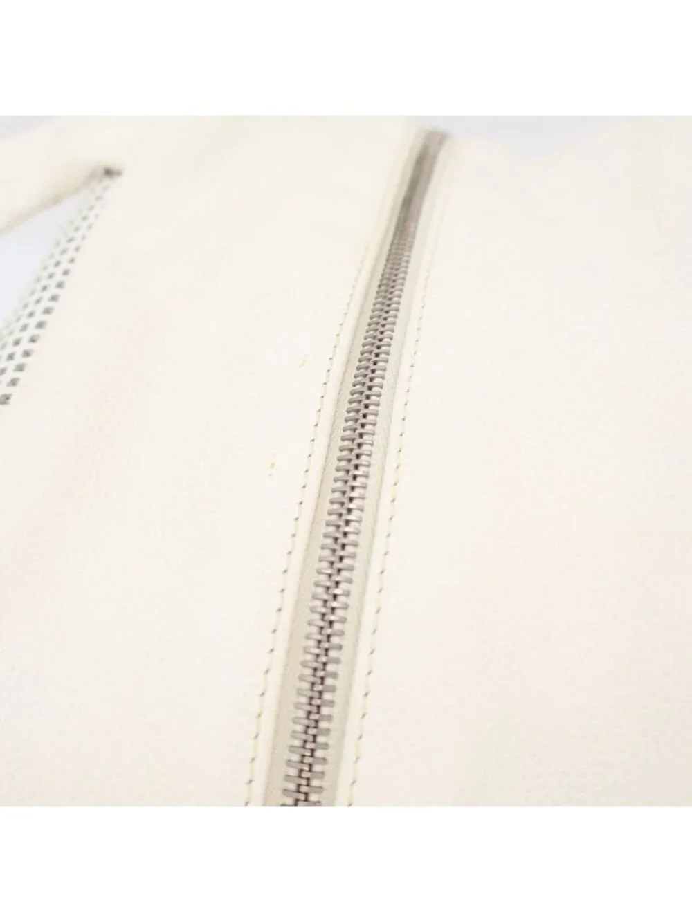 Chanel Perforated Handbag White Mini